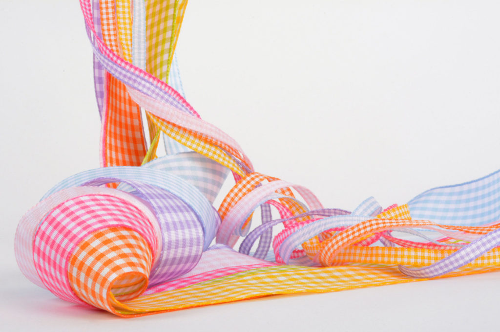 0174 - Tiny gingham ribbon and 0065 gingham check ribbon Satab